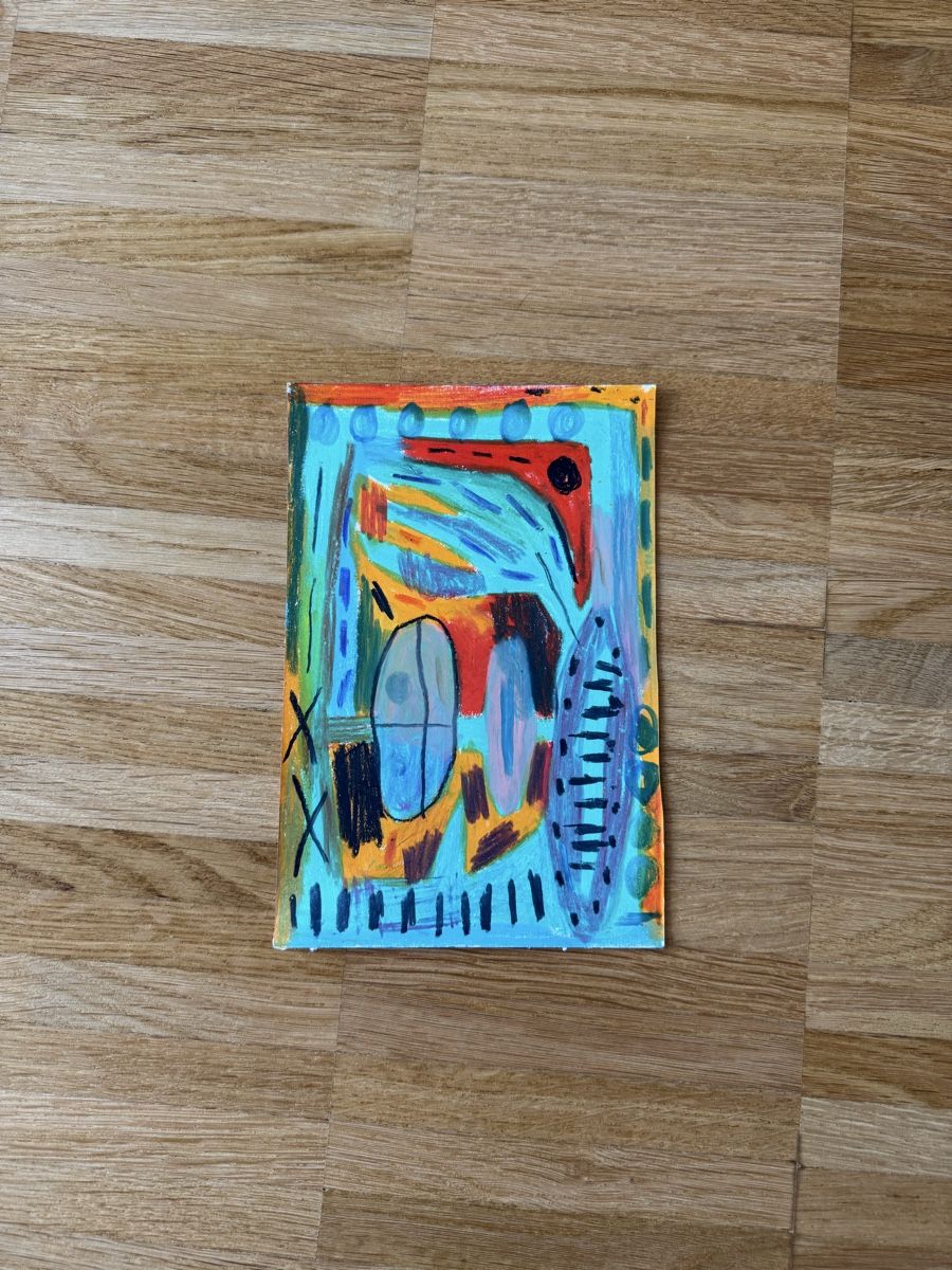 Dipinti: Modern Abstract Art Painting – Usato da Fribourg venduto da mariedw