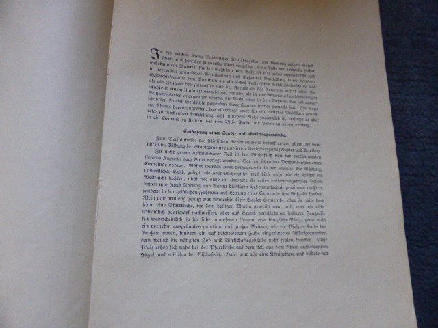 Bücher: Basel,Neujahrsblatt,1922,Gerichtswesen Mittelalter,A.Heusler – Gebraucht aus Lausen von liesfisch 2