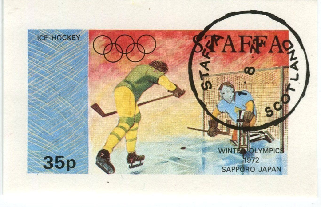 Alle Briefmarken: Block "Eishockey". Schottland. – Neu und originalverpackt aus Basel von Butsch5
