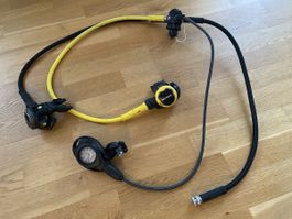 Atemregler/ Lungenautomat apeks flight mit Suunto Finimeter