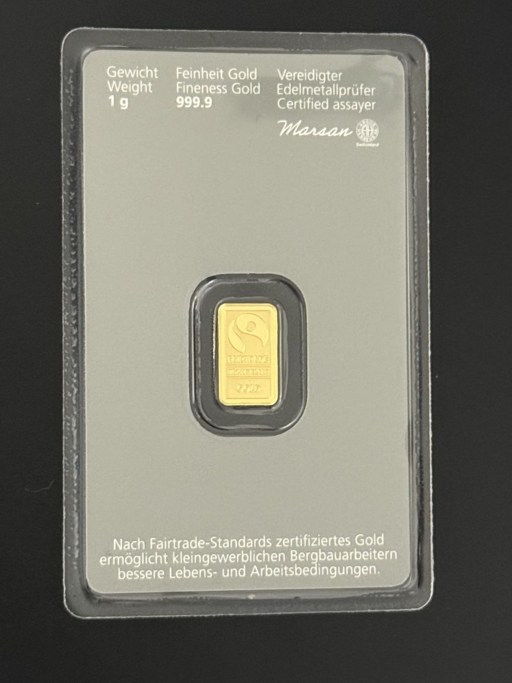 Edelmetalle: Goldbarren 1g Kantonal Bank – Neu und originalverpackt aus Untersiggenthal von byiggy 1