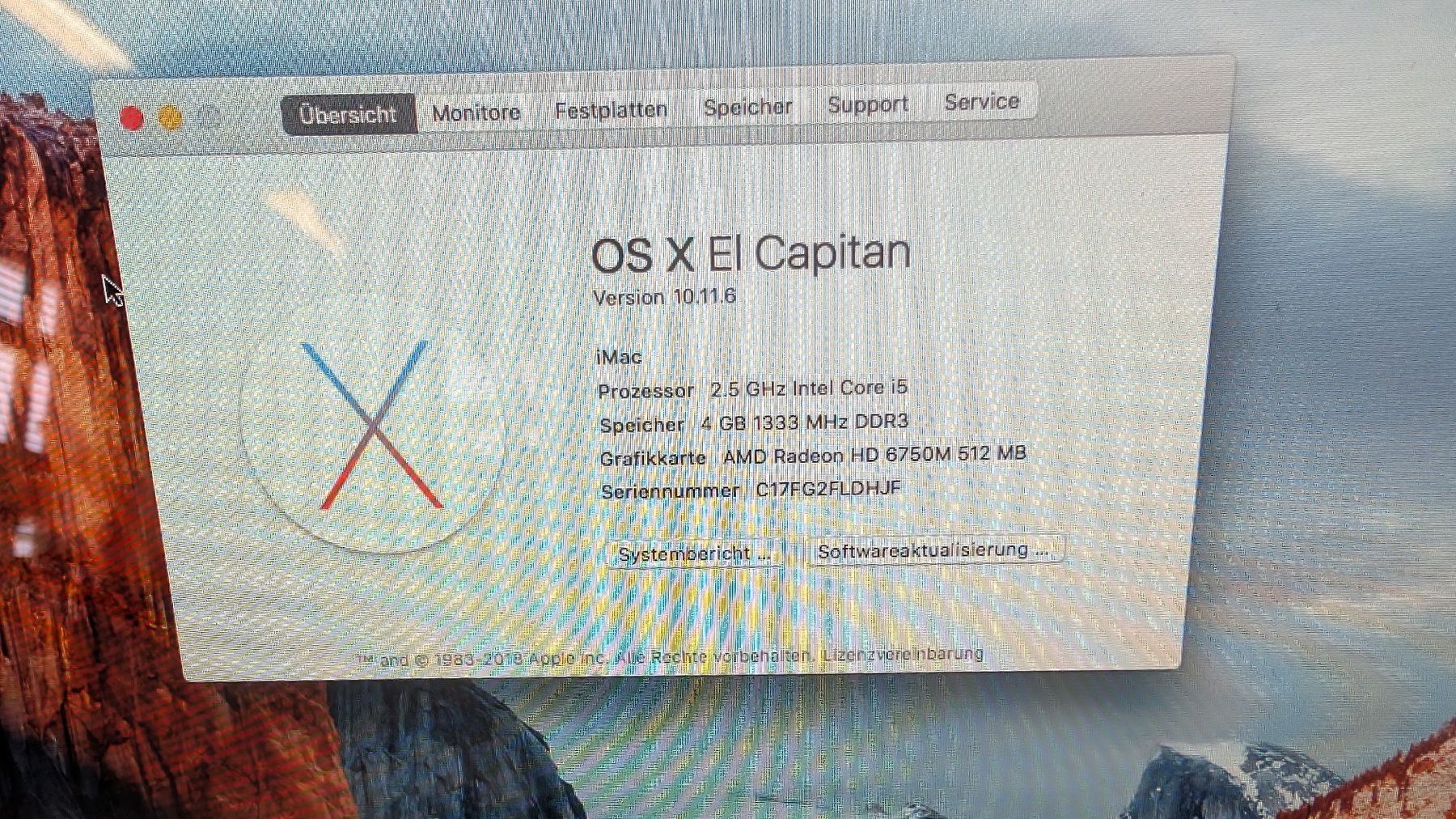 Apple PC: iMac  – Usato da Fribourg venduto da Haergottsgueegeli 1