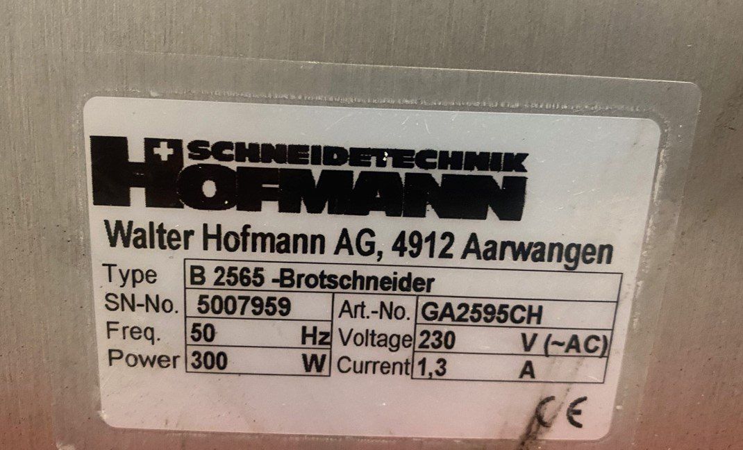 Elettrodomestici da cucina: Hofmann Aufschnittmaschine Brotschneider – Usato da Suhr venduto da KFK-MA 4