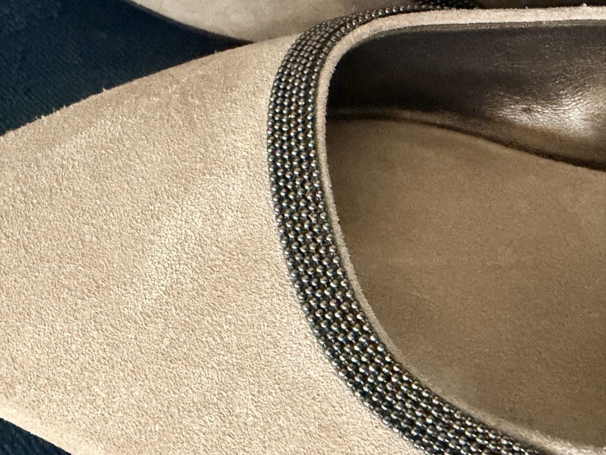 Brunello Cucinelli Damenschuhe: Mules donna Brunello Cucinelli camoscio beige – Gebraucht aus Lugano von fer_ckb9 9