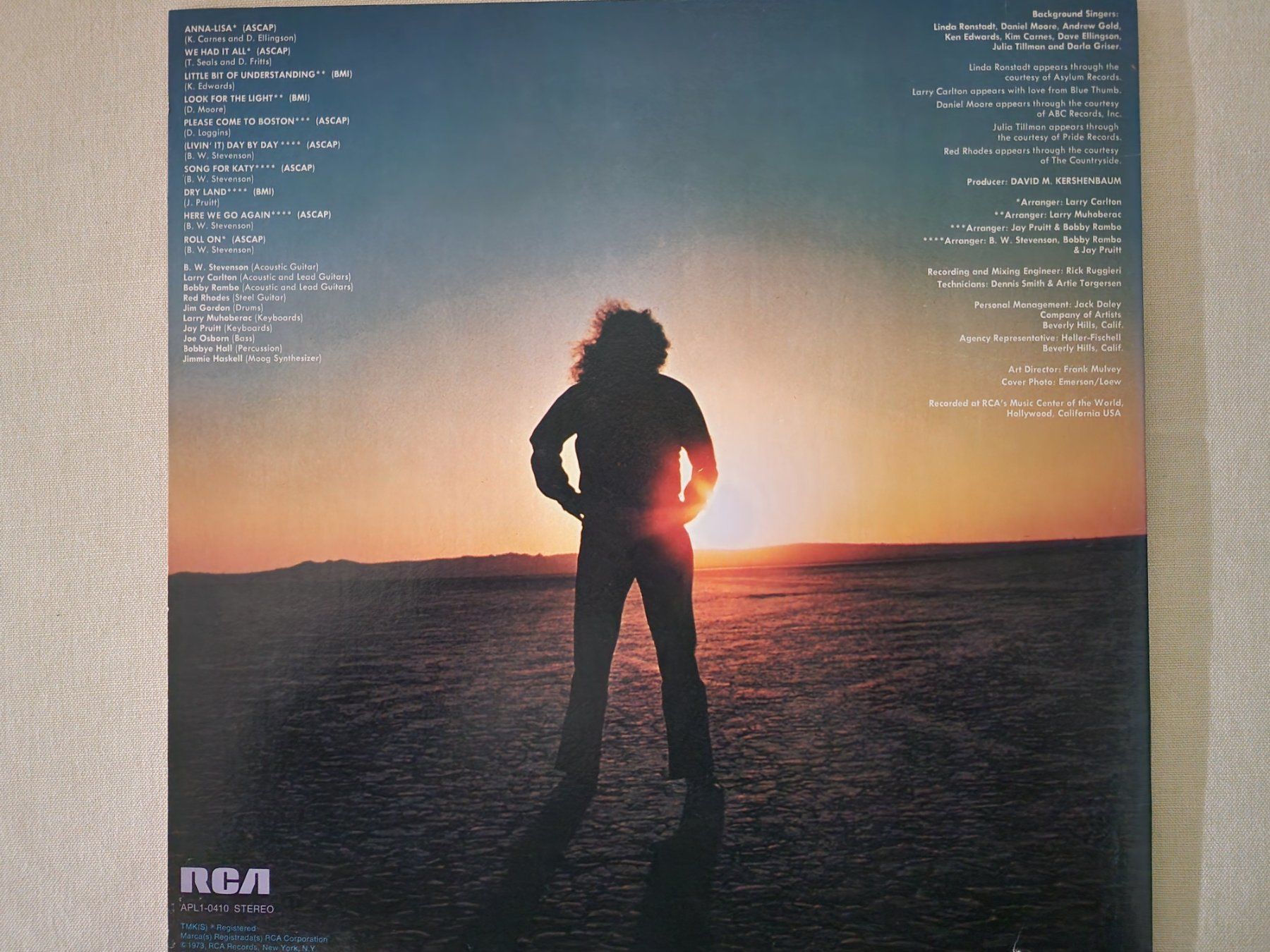 Schallplatten: B.W. Stevenson LP – Calabasas – Gebraucht aus Root von atelier22 1