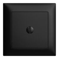 Blindabdeckung EDIZIOdue schwarz 77×77mm, Feller