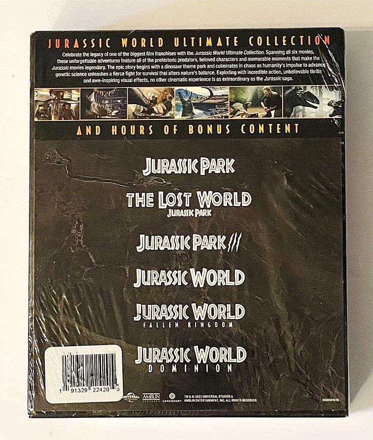 Tutti i DVDs: Jurassic World Ultimate 6-Movie Collection 4K UHD Blu-ray... – Nuovo e nell'imballaggio originale da Duggingen venduto da nad_6yzh 1