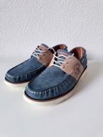 Bootschuhe U.S. Polo Assn blau Gr. 44 Leder NEU!