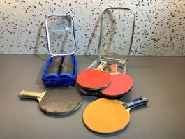 gebr. Tisch-Tennis Set mit 4 Schlägern ab 1.-