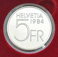 Gedenkmünze CH Fr.5.-- "1984"