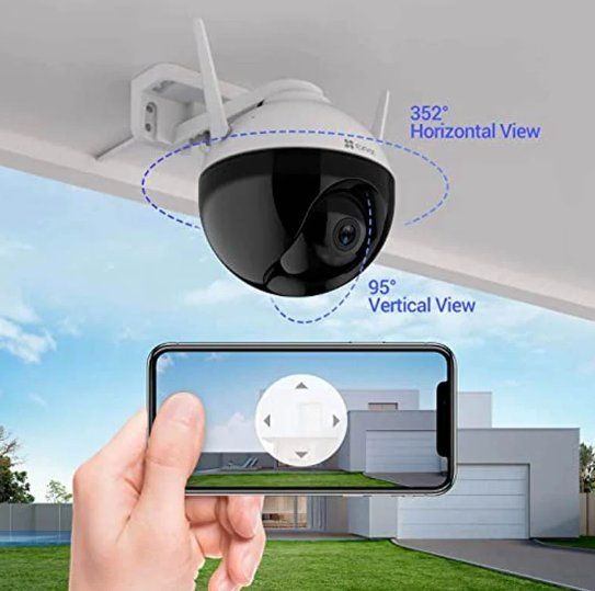 Insta360 Camcorder: EZVIZ CS-C8W WLAN-Aussenkamera 2K+, 360° – Neu und originalverpackt aus Winterthur von Smart-cam 4