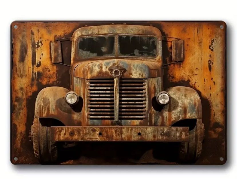 Vintage Blechschild Ford Pickup | 20x30cm Retro Dekoration | Wanddekoration