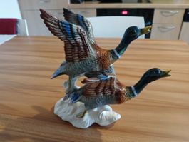 Figurine canards en vol Goebel porcelaine bon état 