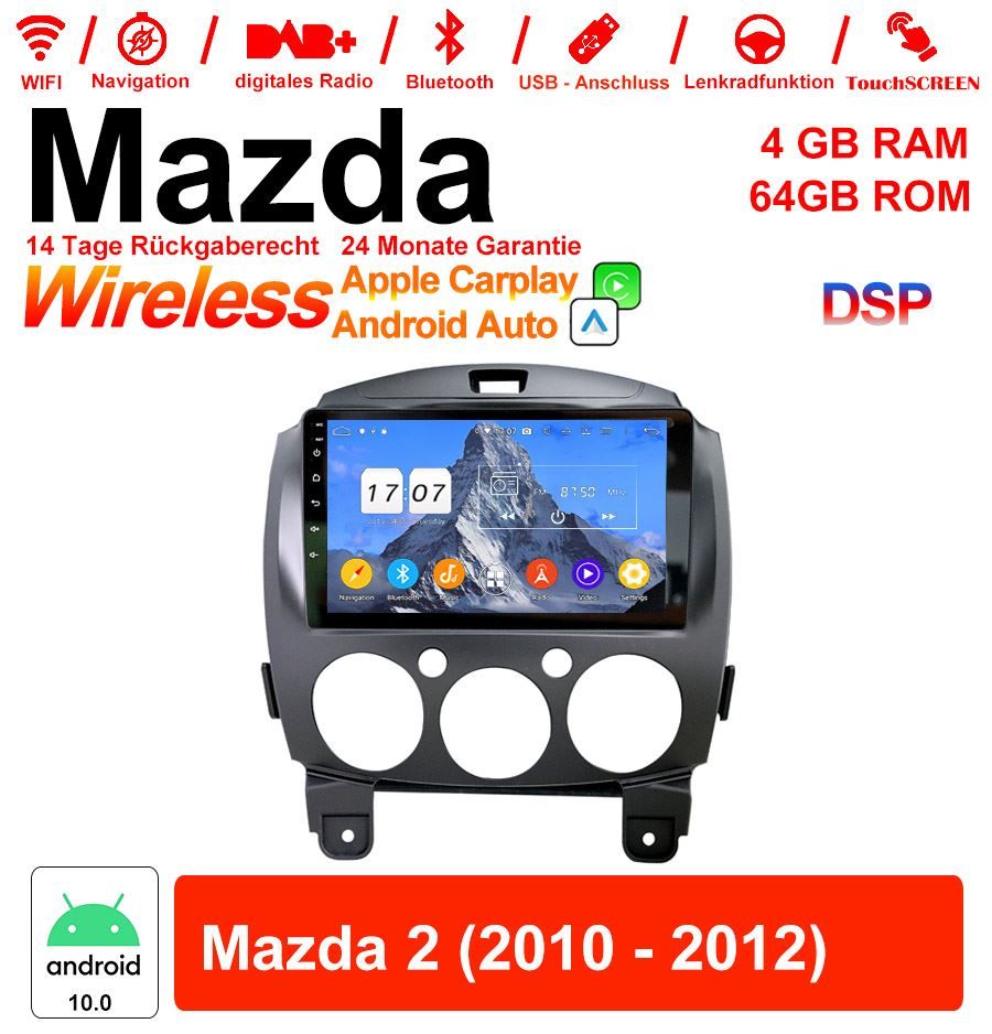 Radios: 9" Android 10.0 Autoradio Für MAZDA 2 – Neu und originalverpackt aus Malans GR von BUYBEST-Schweiz