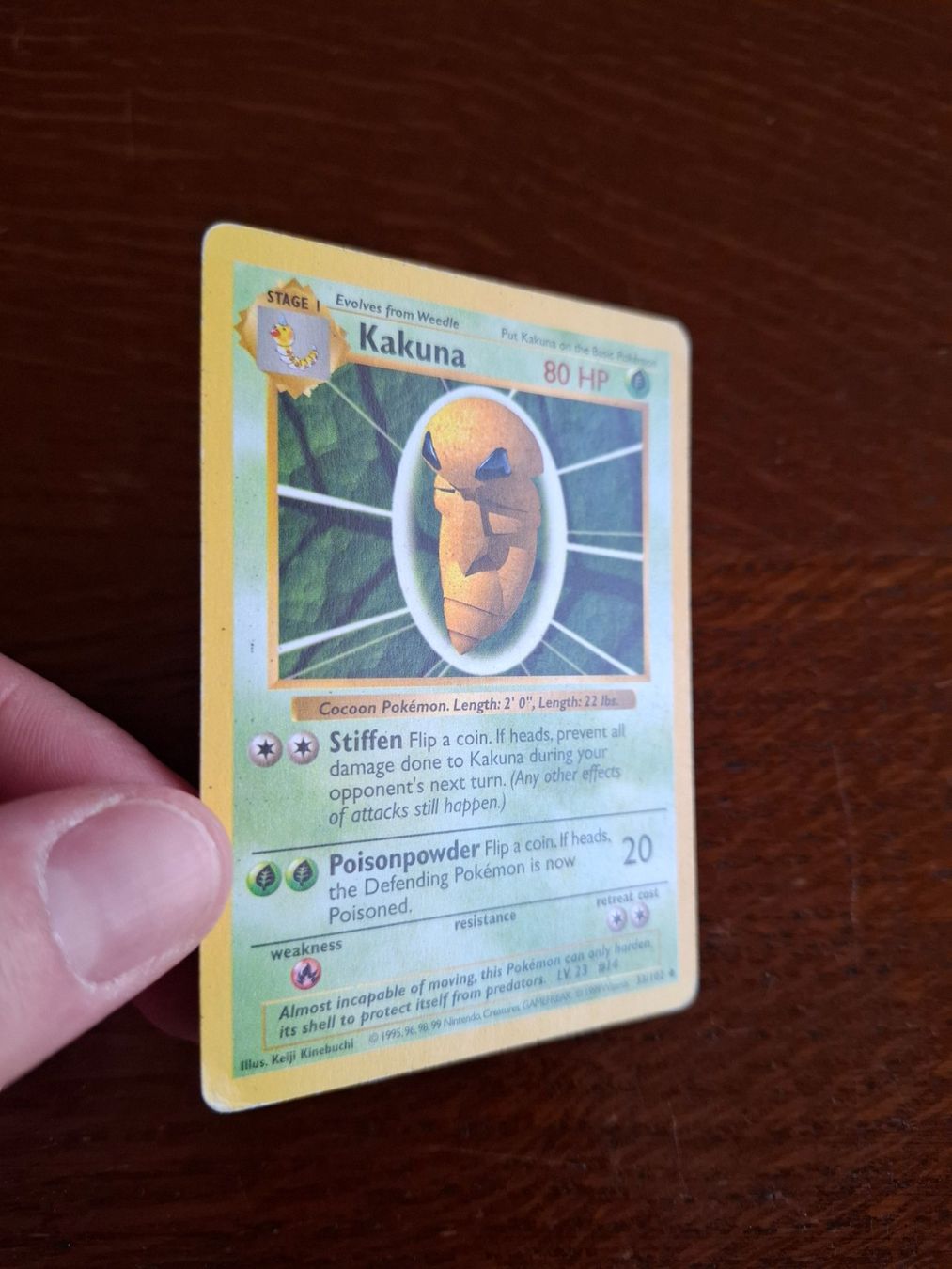 Pokémon Sammelbilder & Trading cards: Pokemon Kakuna Base Set Shadowless 33/102 – Gebraucht aus Giornico von ale_lc8k 2