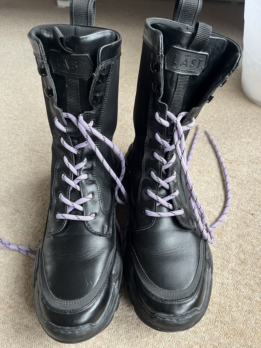 Scarpe da uomo: schwarze Lederboots – Nuovo (secondo la descrizione) da Gelterkinden venduto da ali_s2yh 1