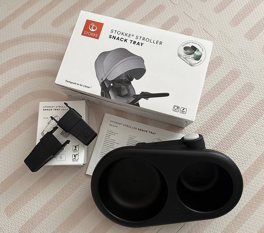 Stokke Kinderwagen: Stokke Snack Tray mit 2 Adapter NEU – Neu und originalverpackt aus Sargans von jenabek
