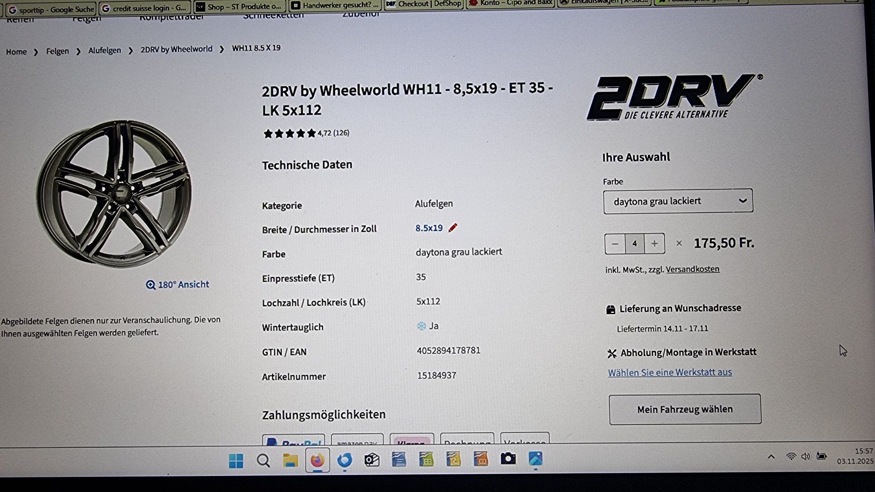 Cerchioni: 2DRV Felgen 19 Zoll – Nuovo (secondo la descrizione) da Beinwil am See venduto da BUBSI-CARS64 4