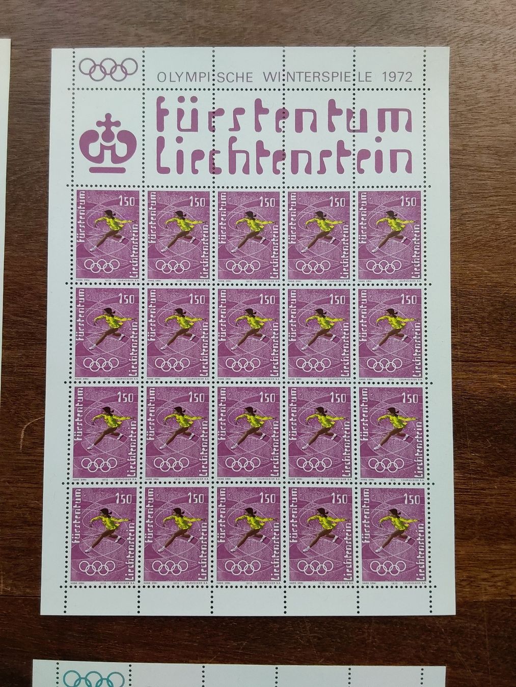 Tutti i francobolli: Erni Hans. 1972 Briefmarkenbogen.  – Usato da Steinach venduto da Chilli1957 4
