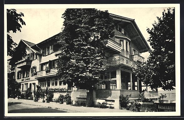 Cartoline postali: AK Aeschi /BE, Hotel Seeblick – Usato da Berlin venduto da bartko-reher
