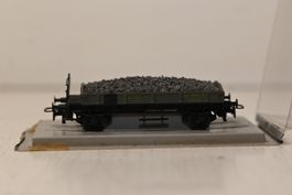 Modelleisenbahn Waggon mit Schotter  beladen Ruco HO/AC