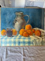 Stilleben, Oel auf Lwd. Unsigniert 52 x 44 cm