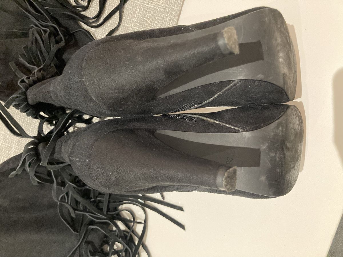 Scarpe da donna: Fransen Stiefel schwarz 38 – Usato da Volketswil venduto da cinicini 6