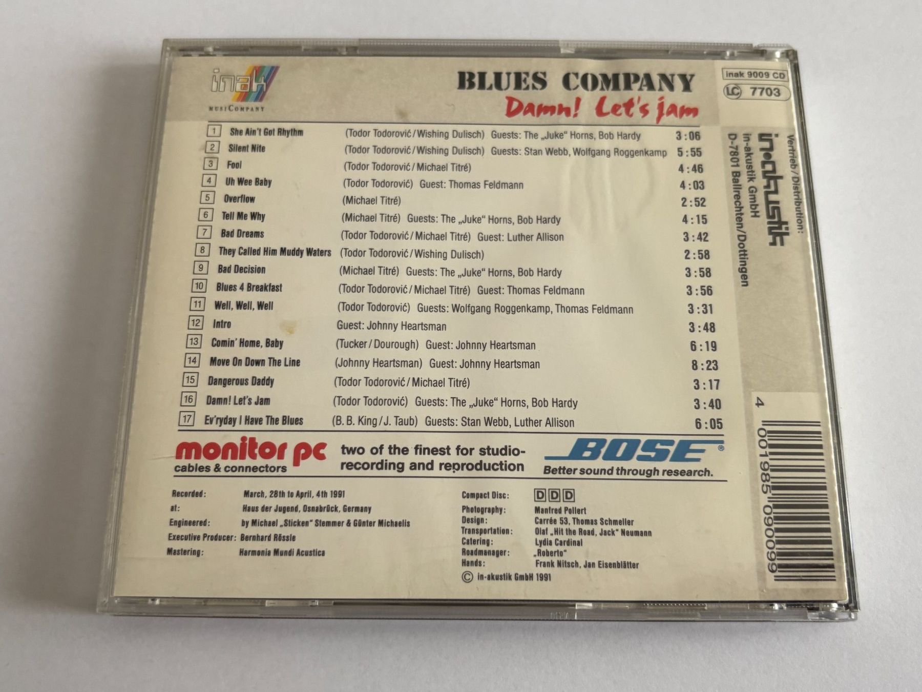 CD: BLUES COMPANY - Dam! let's jam – Usato da Lohn-Ammannsegg venduto da Gladiator 1