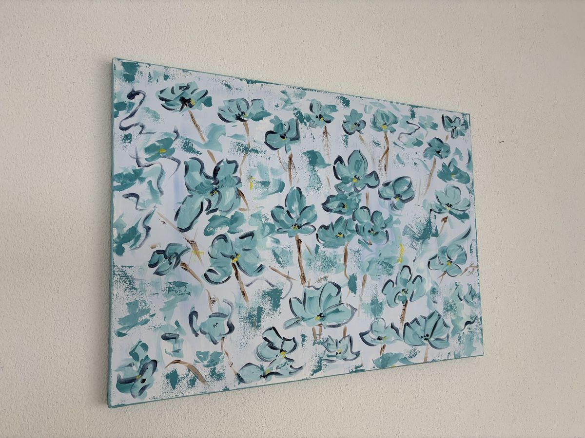Dipinti: Acrylbild, Frühlingsdeko, Gemälde – Nuovo (secondo la descrizione) da Cham venduto da Felha 3