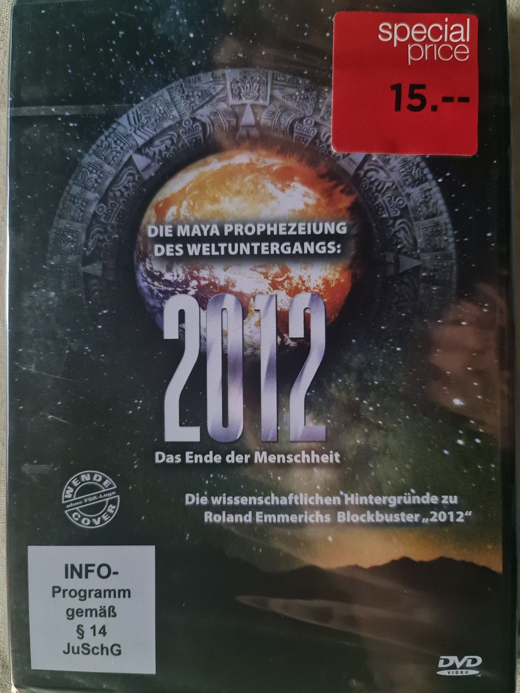 Tutti i DVDs: 2012 - Das Ende der Menschheit ungeöffnet – Nuovo e nell'imballaggio originale da Dintikon venduto da Vexi