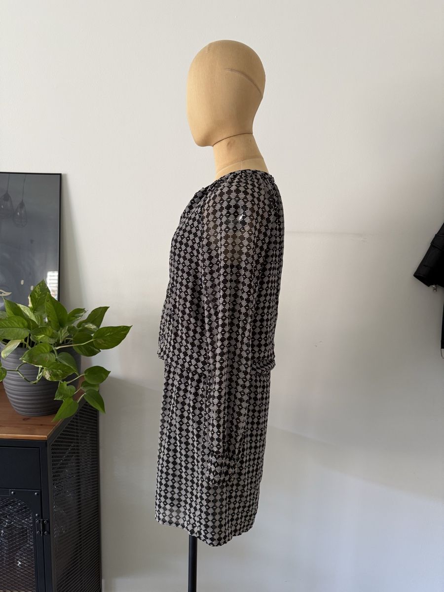 Maddison Kleider: Maddison Kleid Gr.36 Schwarz Weiss Boho Langarm – Gebraucht aus Lugano von rebecca.wardrobe 7