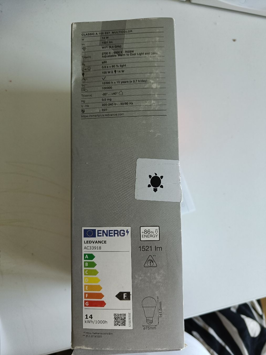 Lampade: LEDVANCE SMART+  E27 Multicolor LED-Lampen (3er-Pack) – Usato da Arbon venduto da zaryberry 2