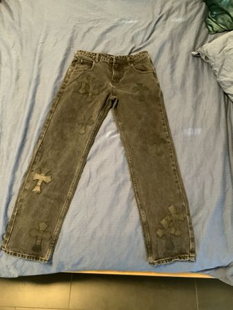 Jean Black Salt, taille 14, motif croix - NEUF de chez MÉTRO