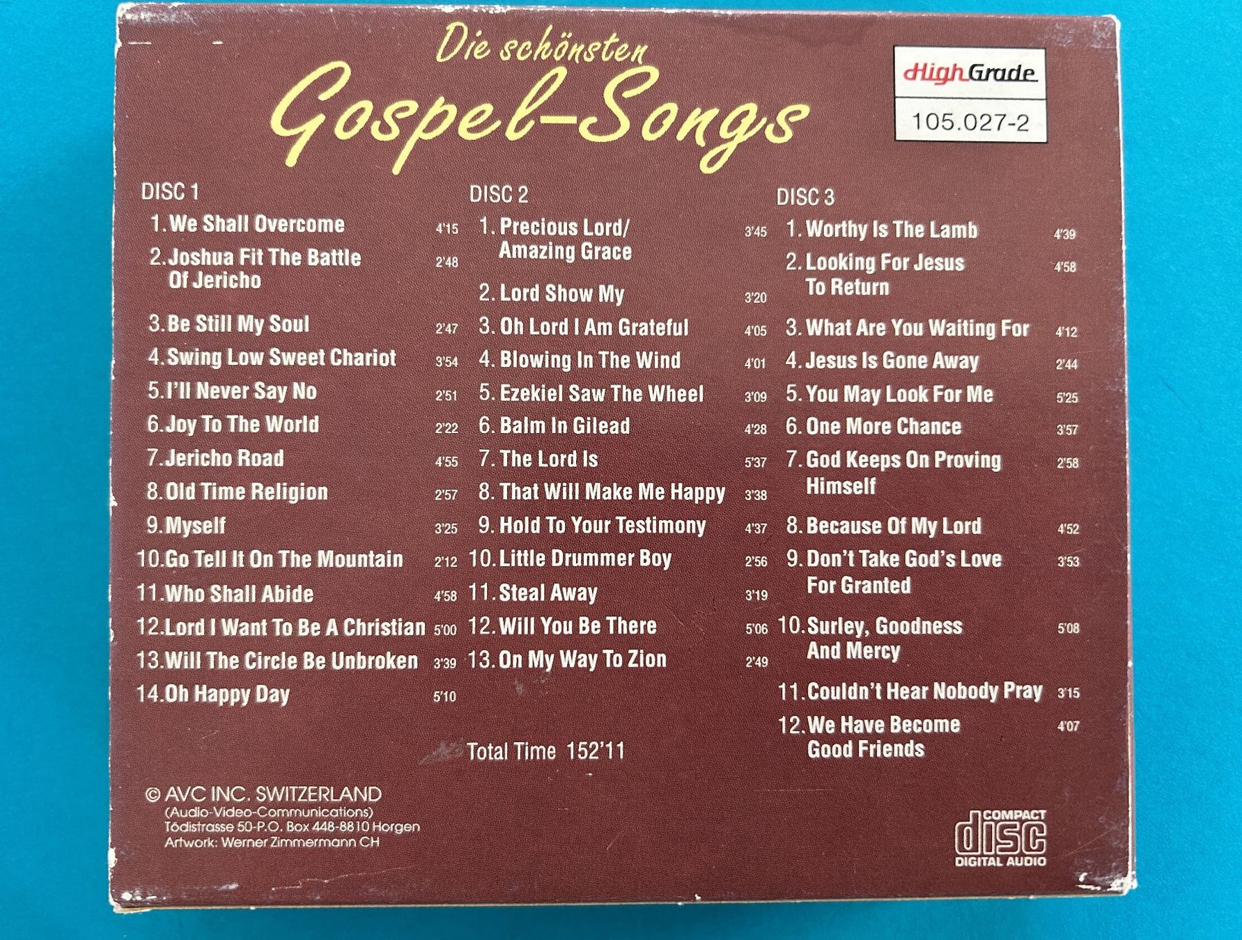 CD: SAMMLUNG GOSPEL-SONGS (3 CD) – Usato da Zürich venduto da Domus09 1