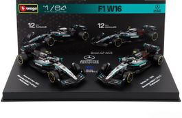 Burago Mercedes 2er-Set Kimi Antonelli W16  1:64  NEU & OVP