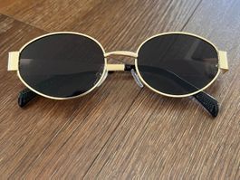 Vintage Sonnenbrille – Gold/Schwarz – sehr guter Zustand