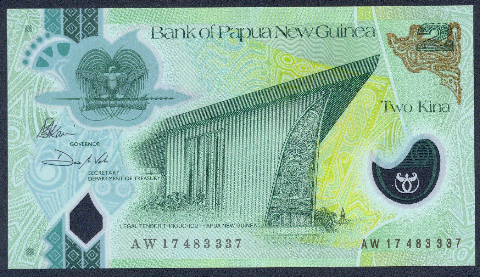 Banconote: Papua Neu Guinea 2 Kina 2017 UNC – Nuovo (secondo la descrizione) da Schliern b. Köniz venduto da pizzitaxi