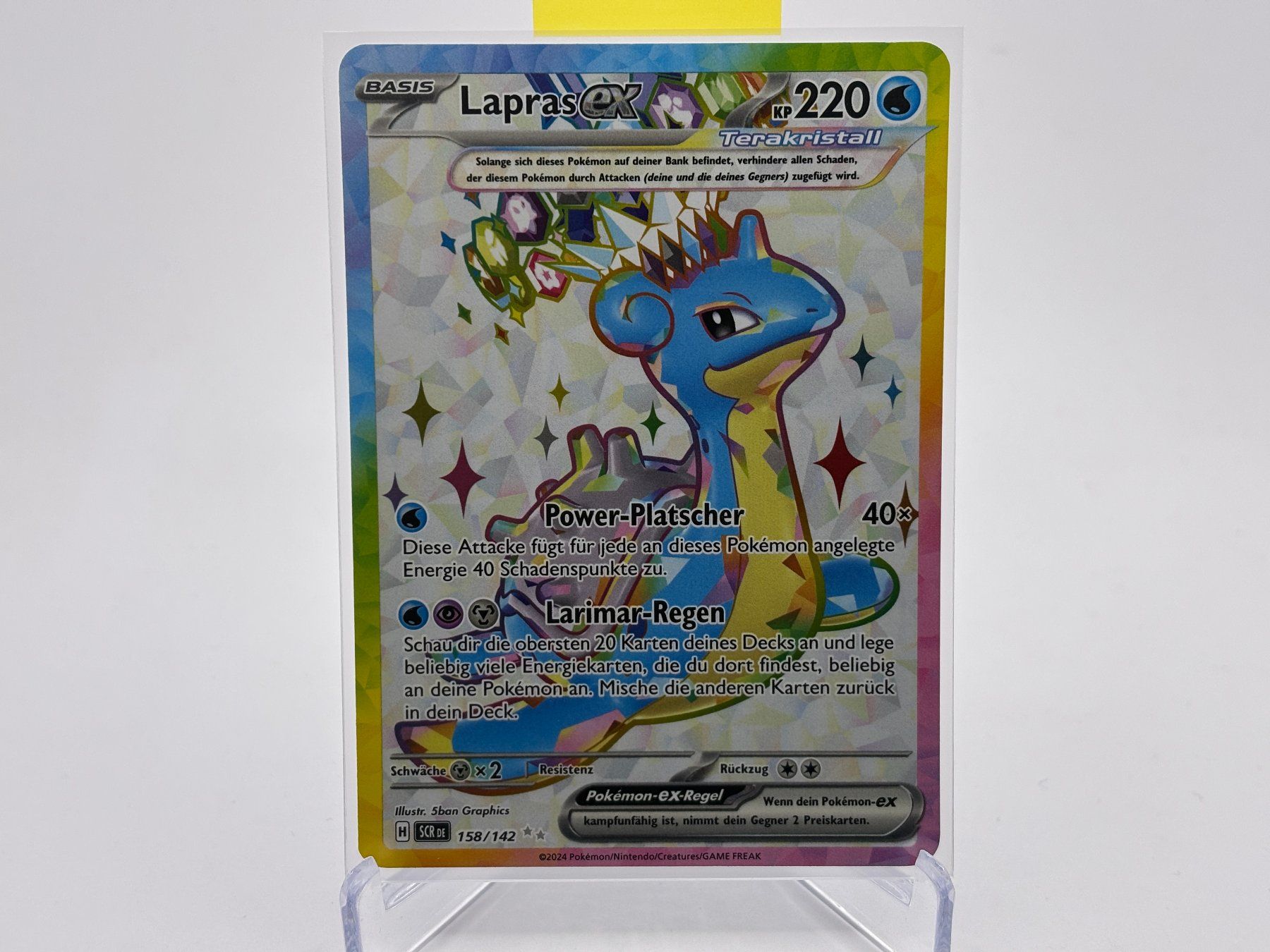 Pokémon Carte collezionabili: Stellarkrone - Lapras ex  (SCR 158) - DE – Nuovo (secondo la descrizione) da Allschwil venduto da Bullach