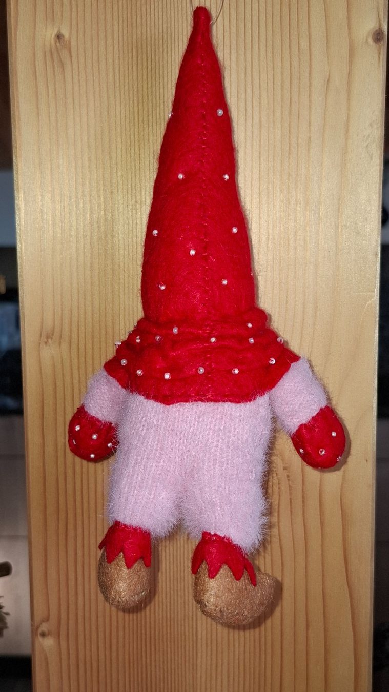 Statuette: Niedlicher roter Wichtel, Handarbeit – Nuovo (secondo la descrizione) da Plagne venduto da Reticulum01 4