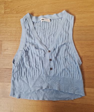 Hellblaues Crop Top, Fashionnova, Gr. S
