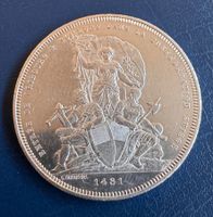 5 Fr. Schützentaler Fribourg 1881, schön #1