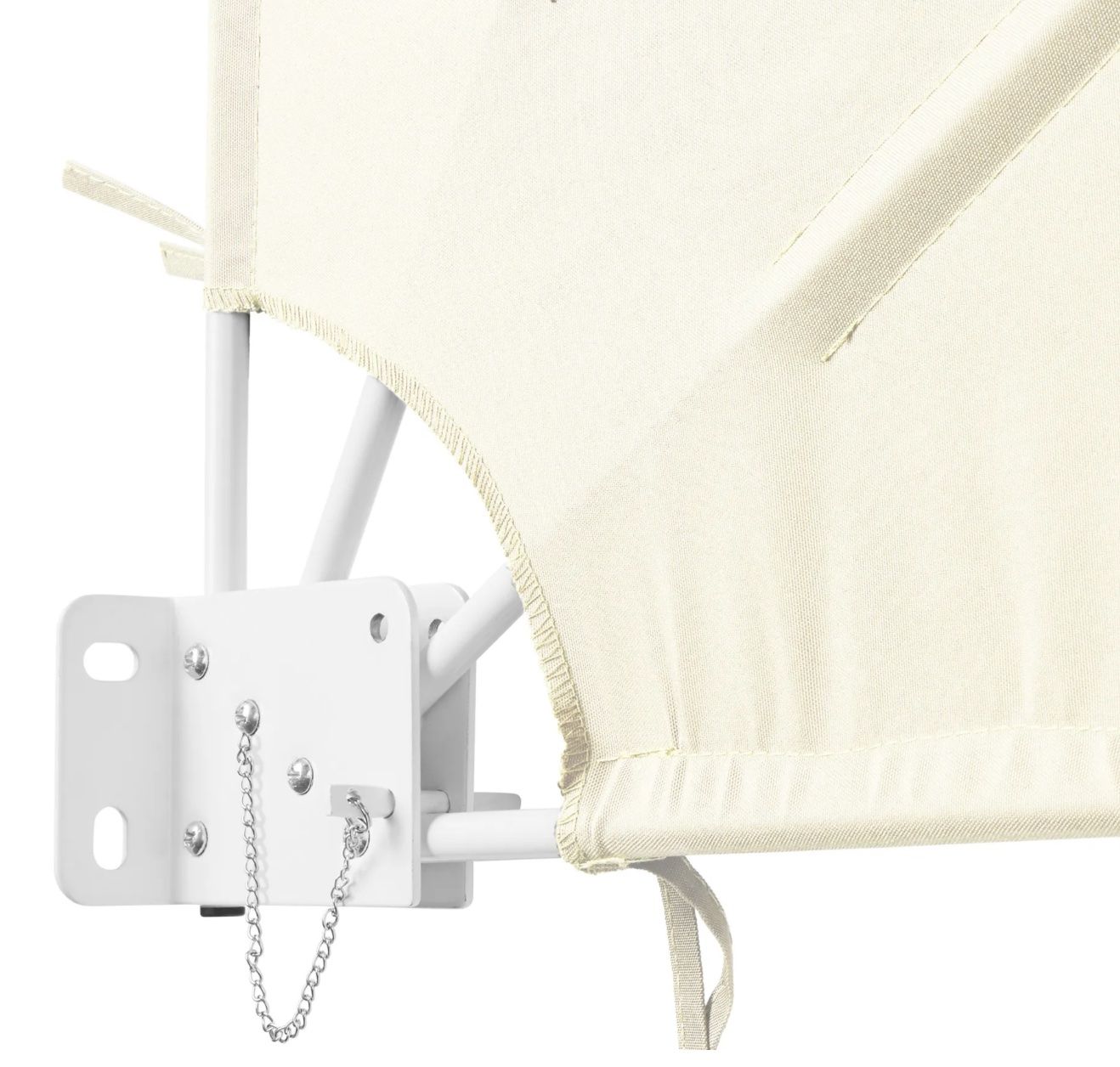 Paravents: Balkonfächer beige Stahl&Polyester,klappbar, 140x7,5x140cm – Neu und originalverpackt aus Necker von liq24 3