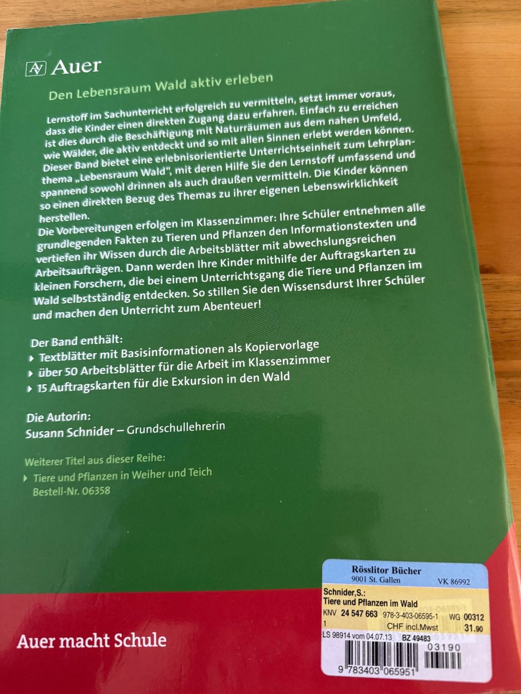 Libri: Tiere und Pflanzen im Wald – Usato da Oberuzwil venduto da gab_fd8j 1