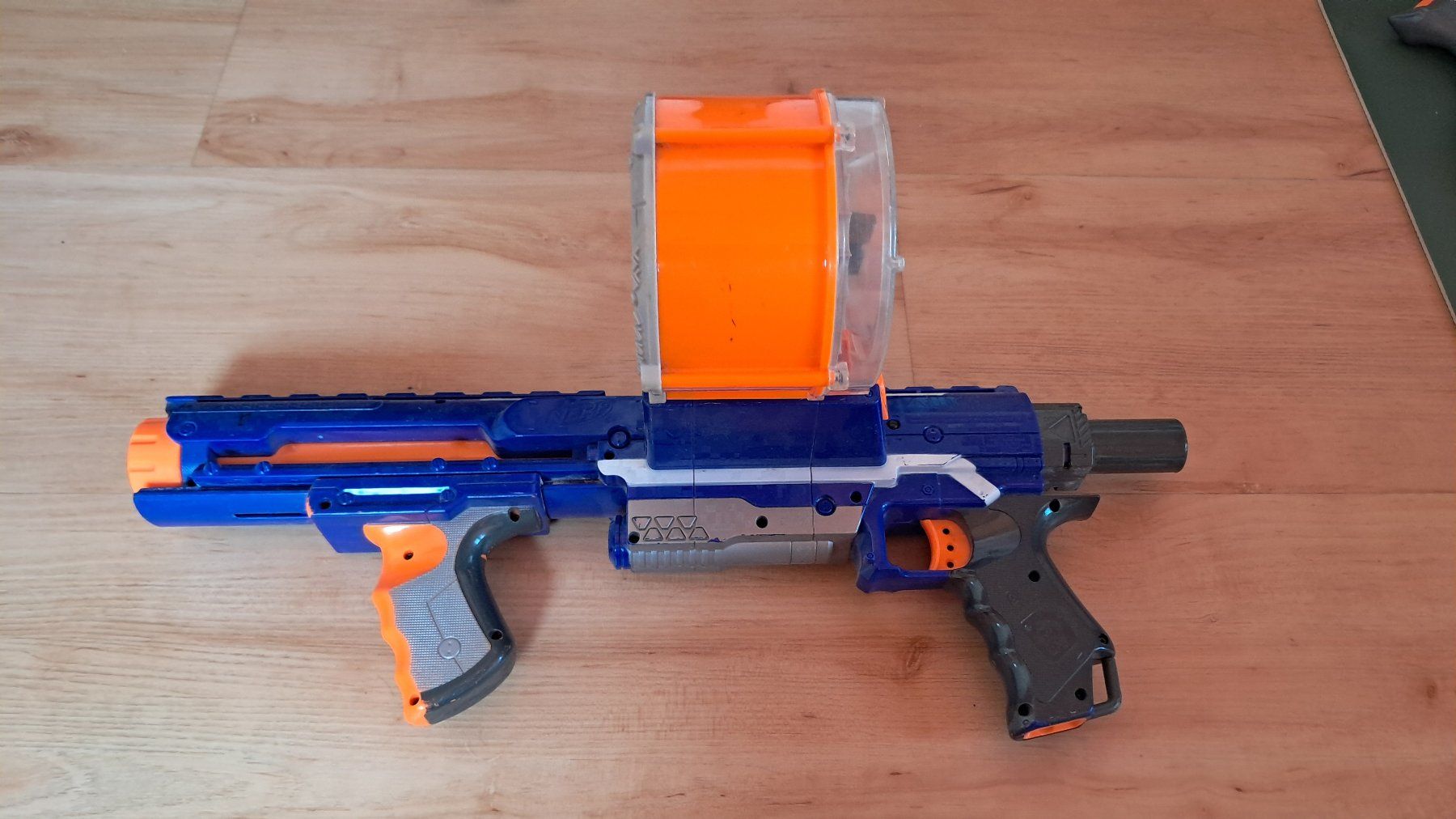 Nerf Giocattoli: Nerf Rampage blau orange – Usato da Uerikon venduto da Jeanne04 2