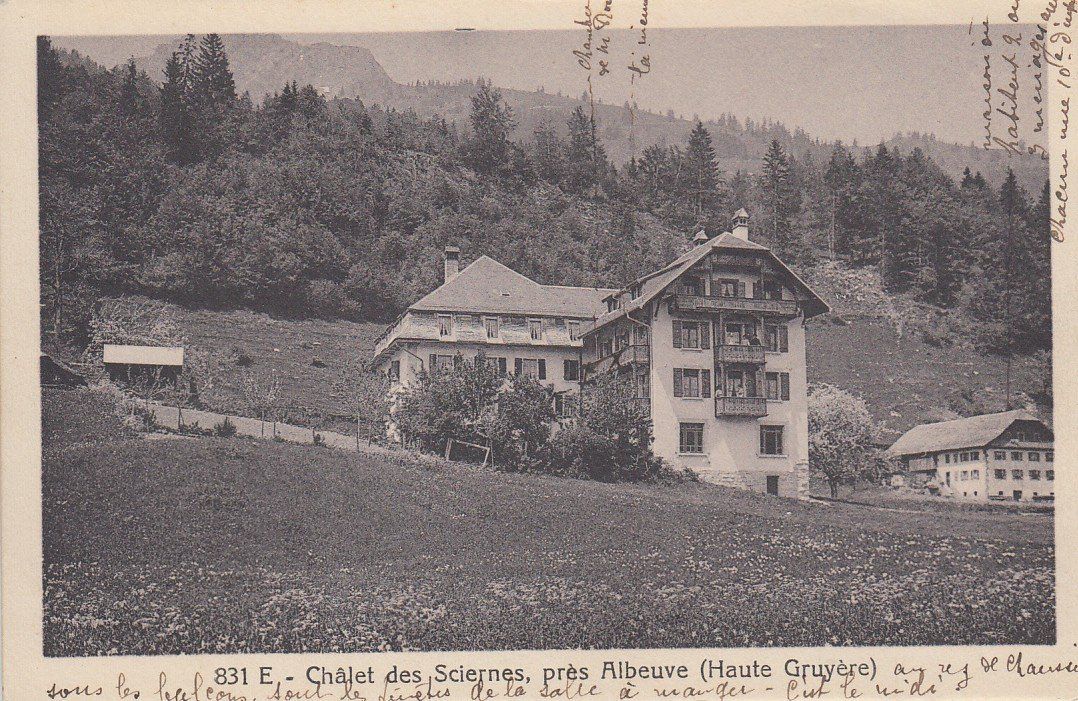 Cartoline postali: Gruyères   FR   -    Châlet des Sciernes – Usato da Brig venduto da Valcards54