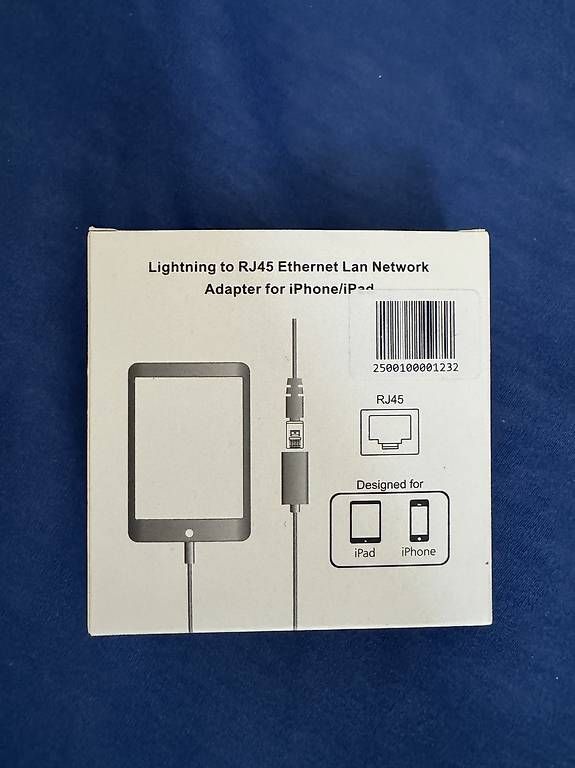 Unità & Adattatore: Lightning to RJ45 Ethernet LAN Network Adapter  – Nuovo e nell'imballaggio originale da Reinach BL venduto da j_7fjs