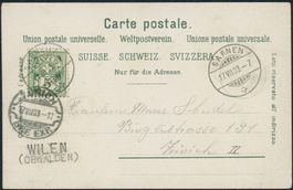 OW Wilen - Stabstempel - Sarnen - Karte - Flüeli OW
