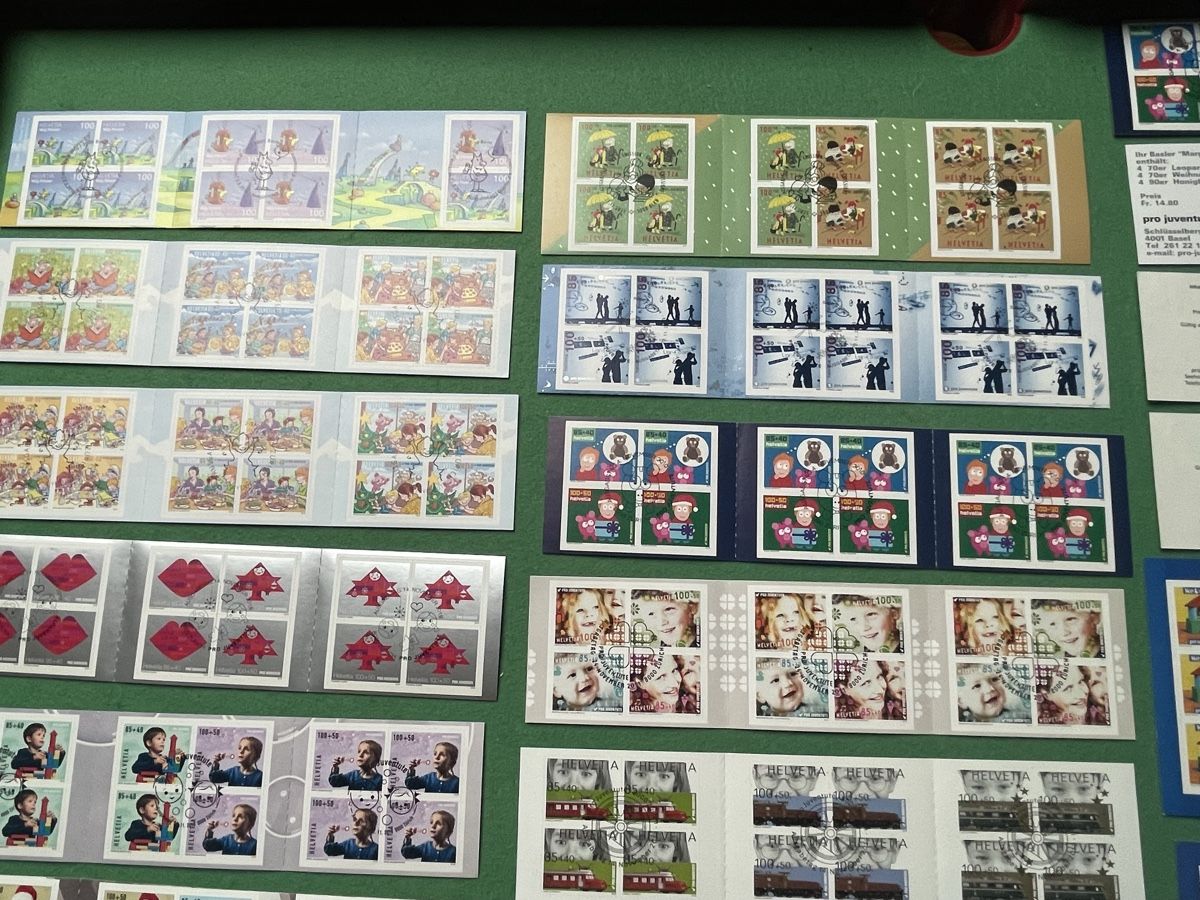 Alle Briefmarken: lot de feuille de timbres suisse. – Gebraucht aus peseux von laurencephil 2