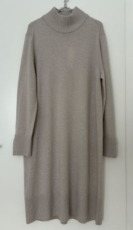 Feinstrick Kleid von Paul Kehl, beige,Gr.44,100%Merino Wolle