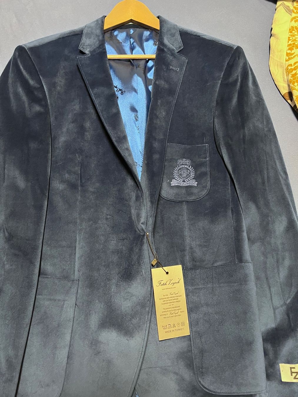 Giacche: Samtjacke blau Herren – Nuovo e nell'imballaggio originale da Chur venduto da bauser03